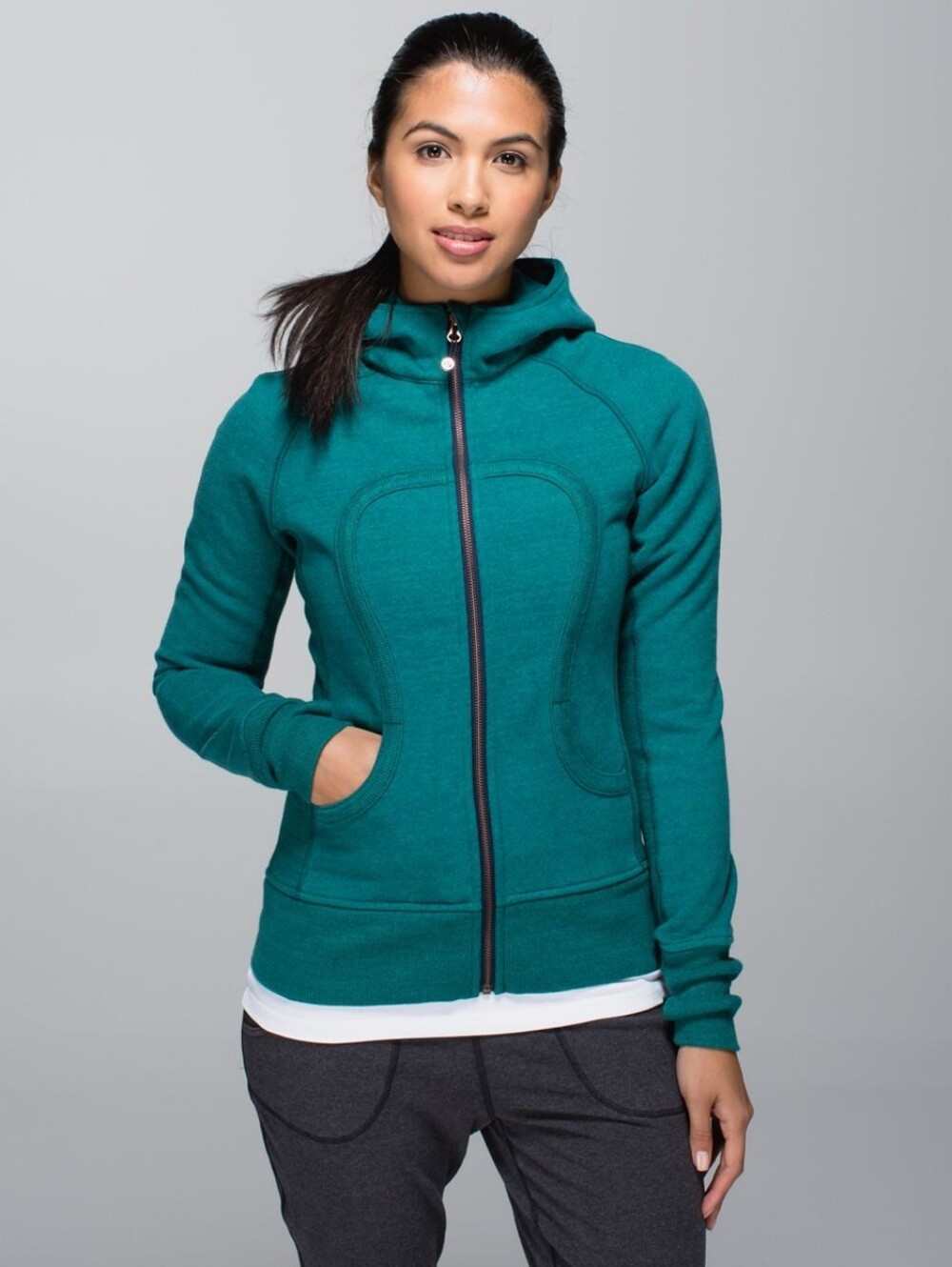 Lululemon Scuba Hoodie Teal & Inkwell